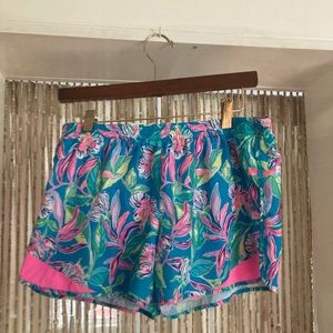 Lilly Pulitzer floral jogging shorts